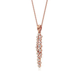 Celestia | Classic Round Lab Grown Diamonds Cluster Pendant - Nivara