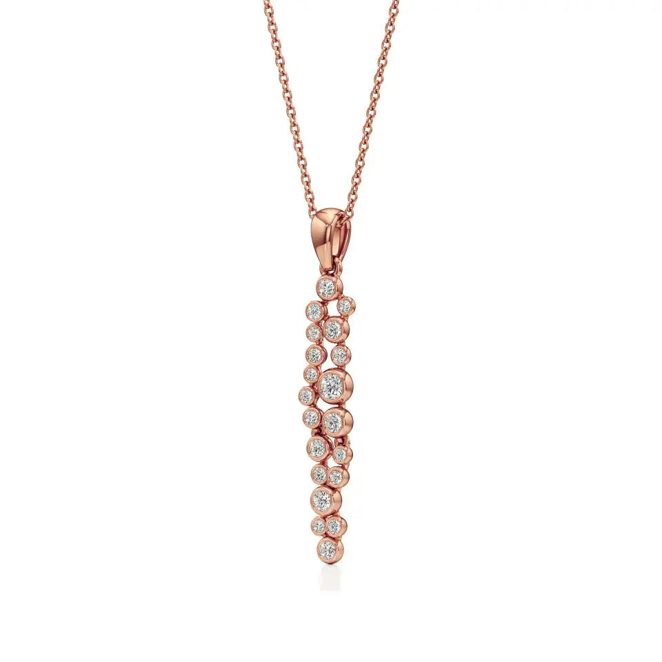 Celestia | Classic Round Lab Grown Diamonds Cluster Pendant - Nivara