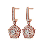 Flora | Round Round Lab-Grown Diamonds Floral Studs - Nivara