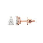 Sia | Studs with Three Prong Pear Lab-Grown Diamonds - Nivara