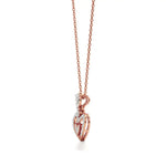 Sneh | Pear & Round Lab Grown Diamonds Heart Pendant - Nivara