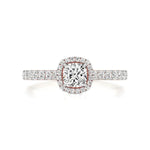 Mira | Cushion-cut Lab-Grown Diamond Halo Ring - Nivara