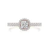Mira | Cushion-cut Lab-Grown Diamond Halo Ring - Nivara