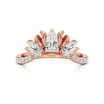 Flora | Round & Pear Lab-Grown Diamond Ring with Pav�� Accents - Nivara