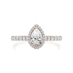 Mira | Round & Pear Lab-Grown Diamond Halo Ring - Nivara