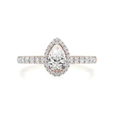 Mira | Round & Pear Lab-Grown Diamond Halo Ring - Nivara