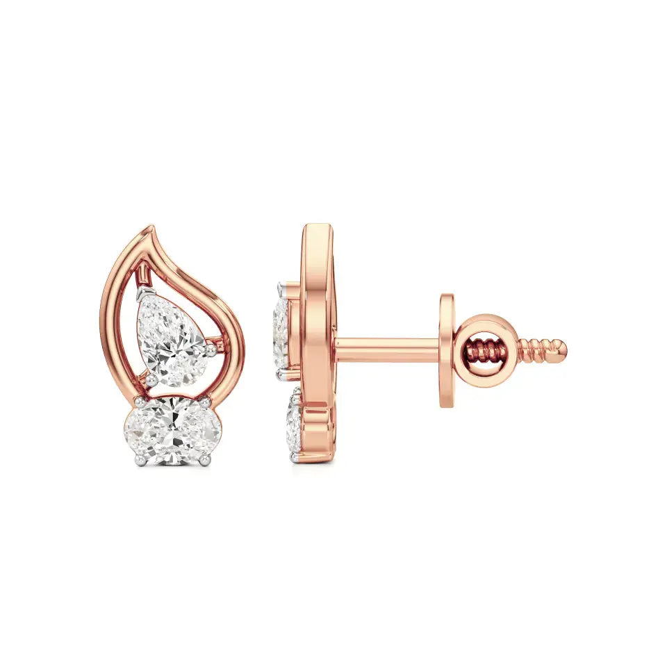 Mode | Pear & Oval Lab-Grown Studs - Nivara