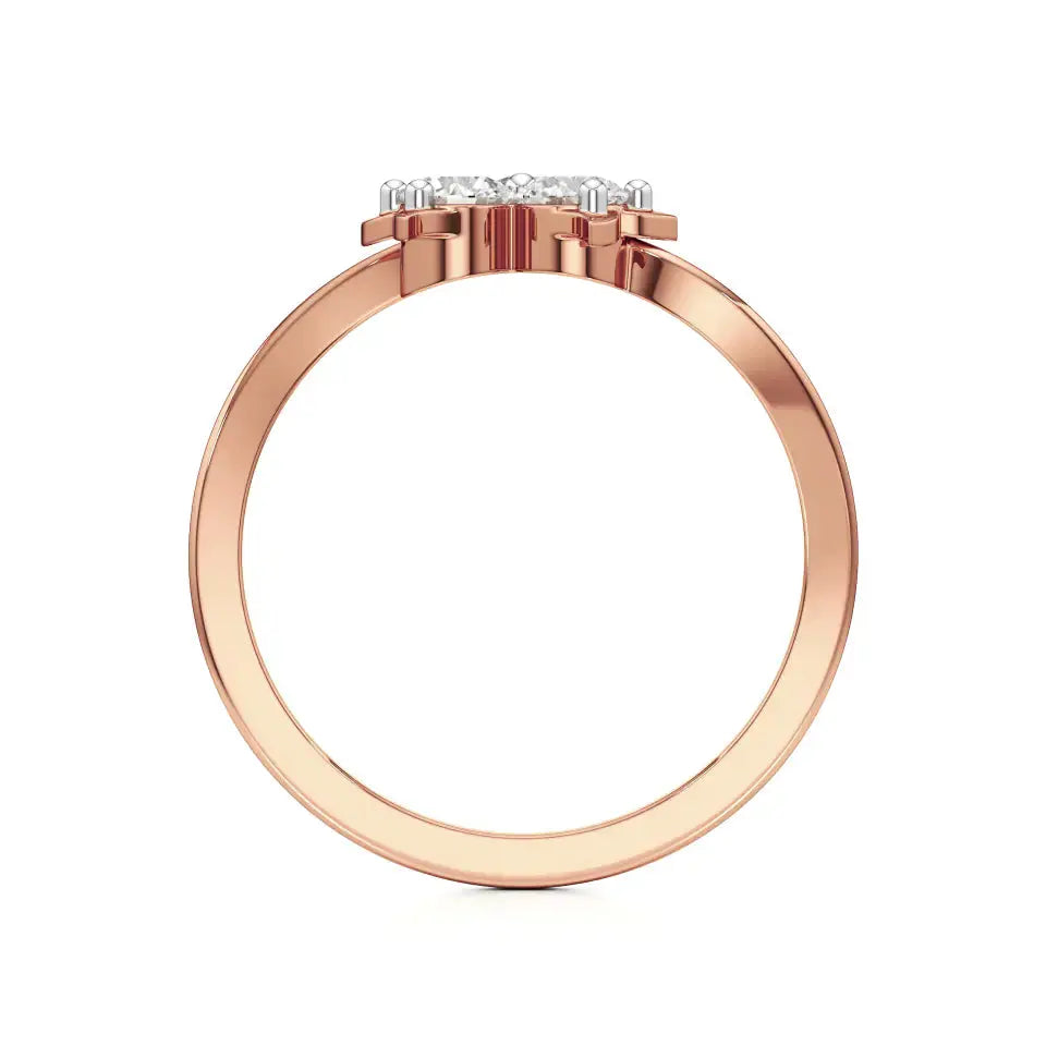 Flora | Lab-Grown Diamond Three-Stone Ring - Nivara