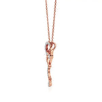 Sneh | Elegant Round Lab Grown Diamonds Heart Pendant - Nivara