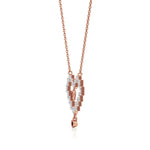 Sneh | Ruby & Lab Grown Diamonds Pixel Heart Pendant - Nivara
