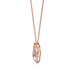 Sneh | Round Lab Grown Diamonds Heart Motif Pendant - Nivara
