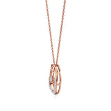 Sneh | Round Lab Grown Diamonds Heart Motif Pendant - Nivara