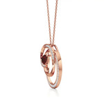 Mode | Pear-Cut Ruby & Round Diamonds Spiral Pendant - Nivara