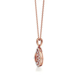 Celesta | Elegant Round Lab Grown Diamonds Cluster Pendant - Nivara
