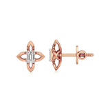 Nora | Emerald Solitaire Lab-Grown Diamond Studs - Nivara