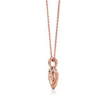 Sneh | Round Lab Grown Diamonds Heart Pendant - Nivara