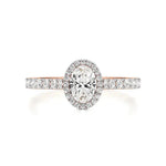 Mira | Round & Oval Lab-Grown Diamond Halo Ring - Nivara