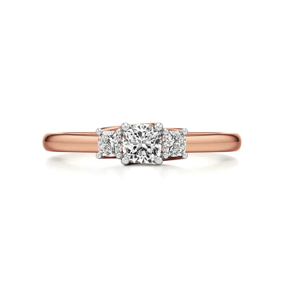 Aria | Lab-Grown Diamond Three-Stone Ring - Nivara