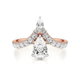 Amara | Pear Lab-Grown Diamond Solitaire Ring - Nivara