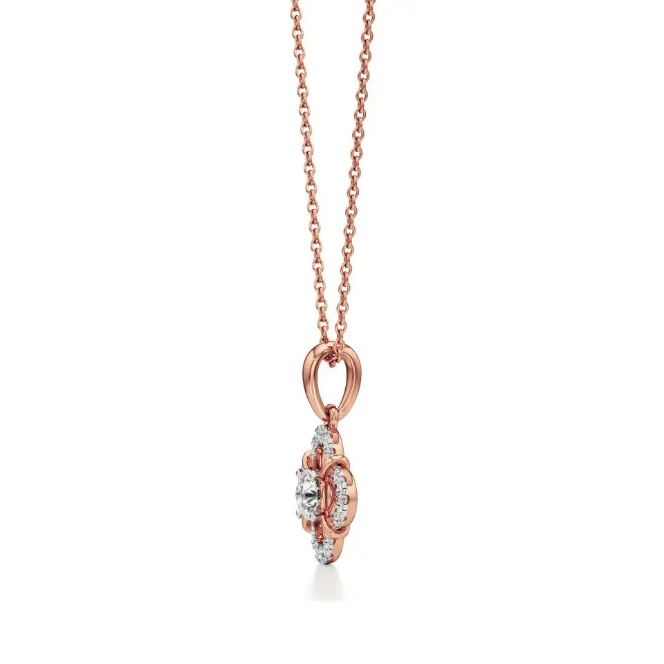 Flora | Elegant Lab Grown Diamond Pendant - Nivara