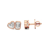 Mode | Hear & Emerald Duo Lab-Grown Diamond Studs - Nivara