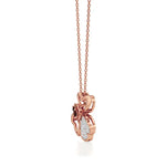 Vanya | Lab Grown Diamonds and Ruby Butterfly Wings Pendant - Nivara