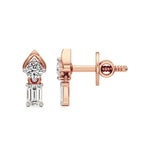 Mode | Round & Emerald Lab-Grown Diamond Drop Earrings - Nivara