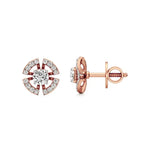Nora | Round Lab-Grown Diamonds Halo Studs - Nivara