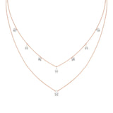 Elara | Round &  Pear Lab Grown Diamonds Necklace
