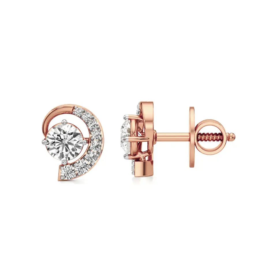 Mode | Pear-Cut Diamond Stud Earrings - Nivara