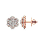 Flora | Round Lab-Grown Diamond Studs - Nivara