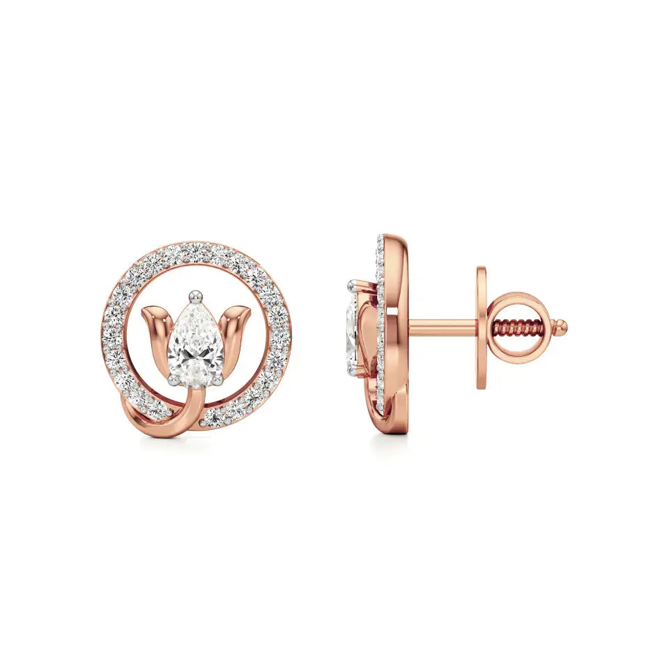 Sol | Pear & Round Lab-Grown Diamond Studs - Nivara