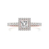 Mira | Round & Princess Lab-Grown Diamond Halo Ring - Nivara