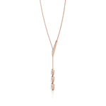 Flora | Pear & Round Lab Grown Diamonds Lotus Petals Necklace - Nivara