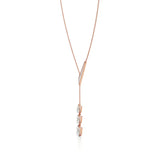 Flora | Pear & Round Lab Grown Diamonds Lotus Petals Necklace - Nivara
