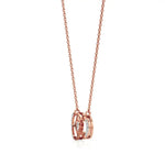 Sneh | Round Lab Grown Diamonds Loop Heart Pendant - Nivara