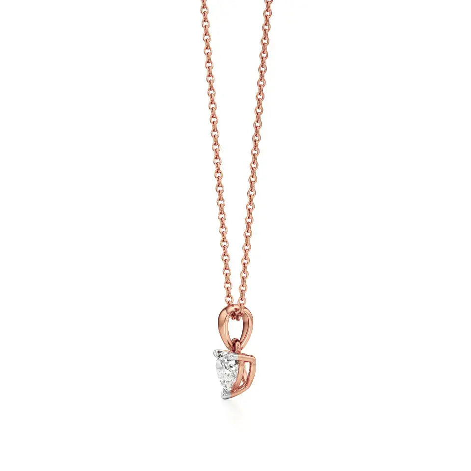 Sneh | Heart-Cut Solitaire Lab Grown Diamond Pendant - Nivara