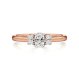 Aria | Oval Lab-Grown Diamond Three-Stone Ring - Nivara