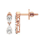Vanya | Pear Lab-Grown Diamonds Drop Earrings - Nivara