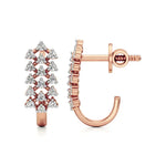Jess | Round Lab-Grown Diamonds on J-Shaped Studs - Nivara