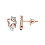 Vanya | Pear & Round Lab-Grown Diamonds Butterfly Studs - Nivara