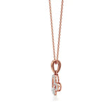 Sneh | Classic Heart & Round Lab Grown Diamonds Pendant - Nivara
