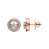 Mira | Round Lab-Grown Diamonds Halo Studs - Nivara