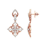 Flora | Pear & Round Lab-Grown Diamond Earrings - Nivara