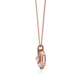 Sneh | Elegant Heart & Round Lab Grown Diamonds Pendant - Nivara
