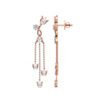 Mode | Pear & Round Lab-Grown Diamond Danglers - Nivara