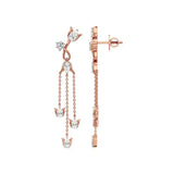 Mode | Pear & Round Lab-Grown Diamond Danglers - Nivara