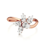 Flora | Pear Diamonds in Flora Design - Nivara