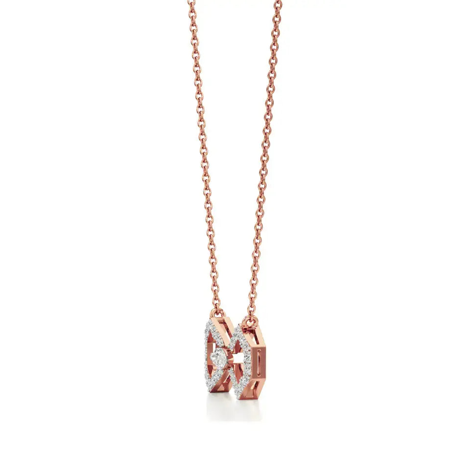 Foreva | Marquise & Round Lab Grown Diamonds Loop Pendant - Nivara
