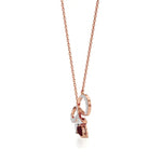 Foreva | Classic Ruby & Diamond Infinity Pendant - Nivara
